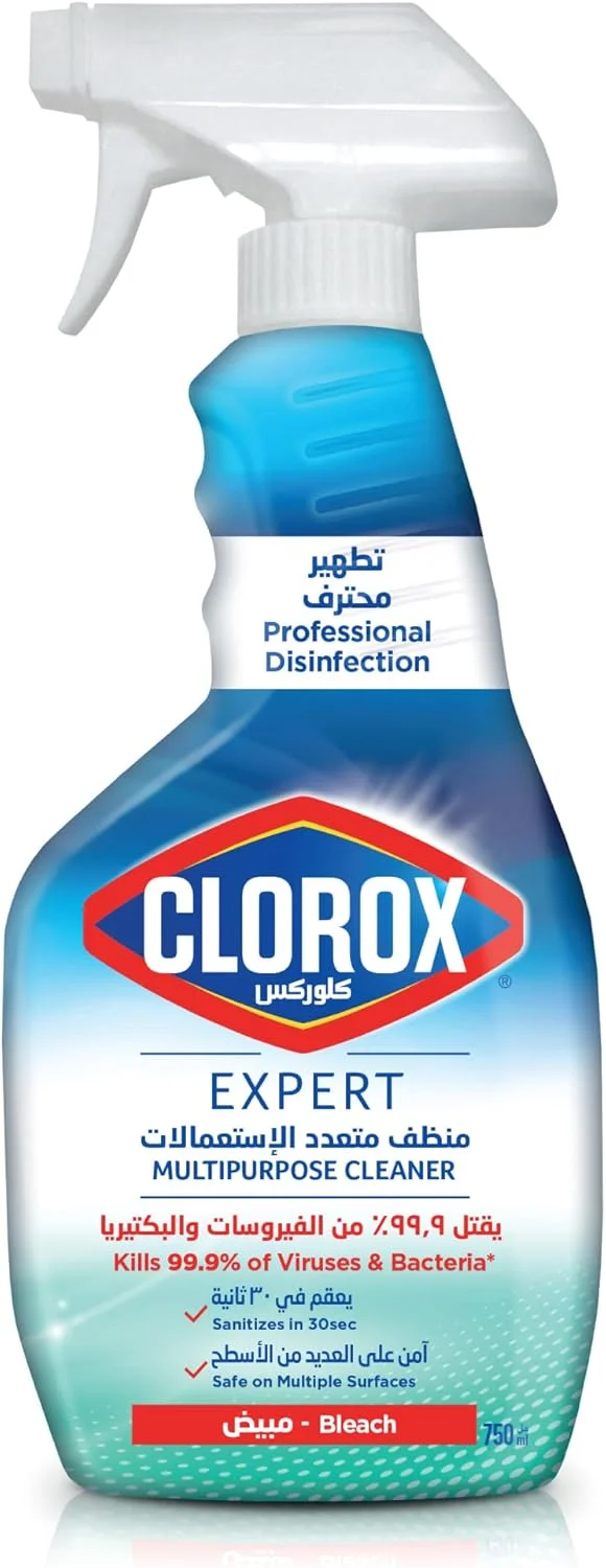 اسپری پاک کننده چند منظوره کلروکس اکسپرت با سفید کننده، 750 میلی لیتر