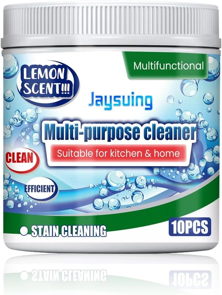 10 عدد قرص پاک کننده روغن، مناسب برای هود، فر، پاک کننده چربی، لکه بر، قرص های تمیز کننده چند منظوره خانگی برای حمام و آشپزخانه