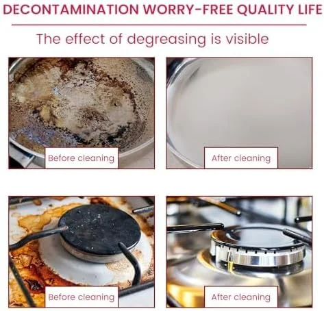 خمیر تمیز کننده معجزه آسا، تمیز کننده چند منظوره بدون ایجاد خراش برای آشپزخانه، حمام، دیوارها، کف، قابلمه ها و دوغاب، لکه بر قوی برای چربی ها و کثیفی های سخت، ایمن برای اکثر سطوح