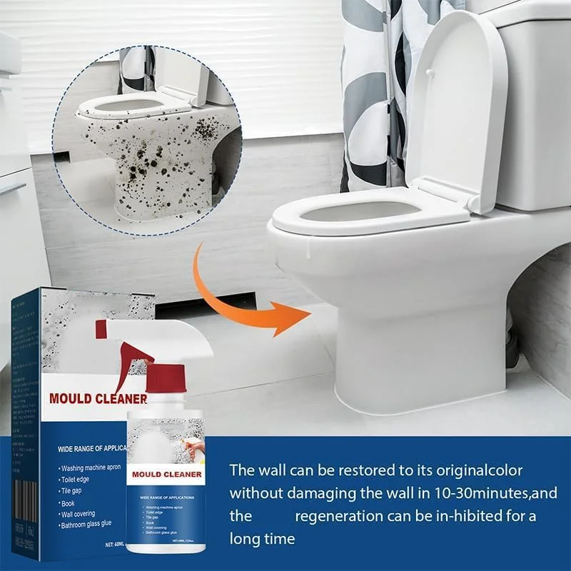 اسپری پاک کننده کپک 2 عددی، اسپری فوم کپک، فوم چند منظوره قدرتمند، اسپری تمیز کننده برای آشپزخانه منزل، حمام، دیوار، سقف