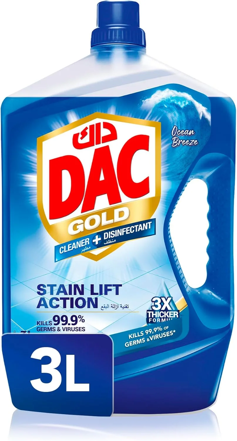 مایع تمیز کننده و ضدعفونی کننده داک گلد با رایحه نسیم اقیانوس 3 لیتری