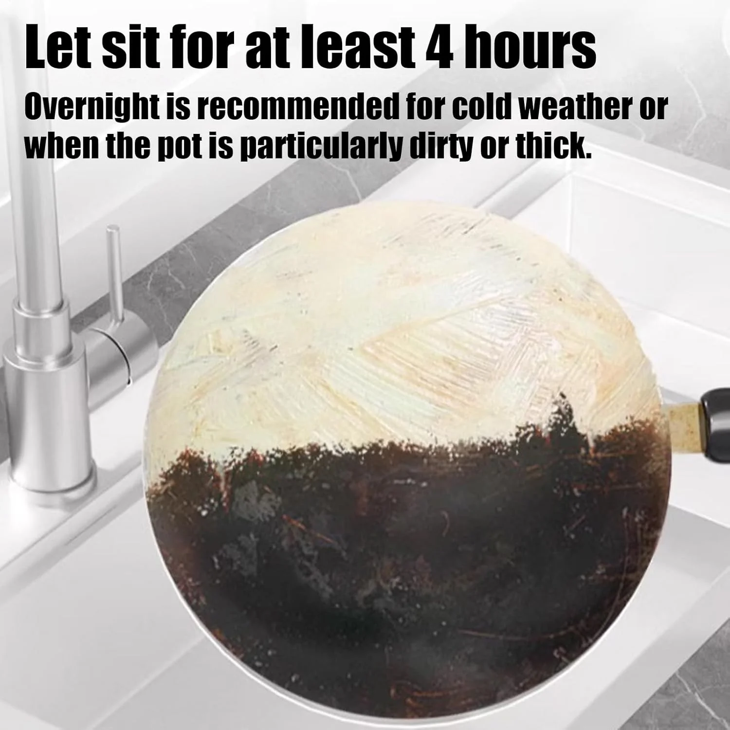 پاک کننده کف قابلمه، خمیر رسوب زدا برای ظروف پخت و پز | خمیر پاک کننده قوی رسوب کف قابلمه برای سینک، گریل، فر، کابینت، حمام و آشپزخانه