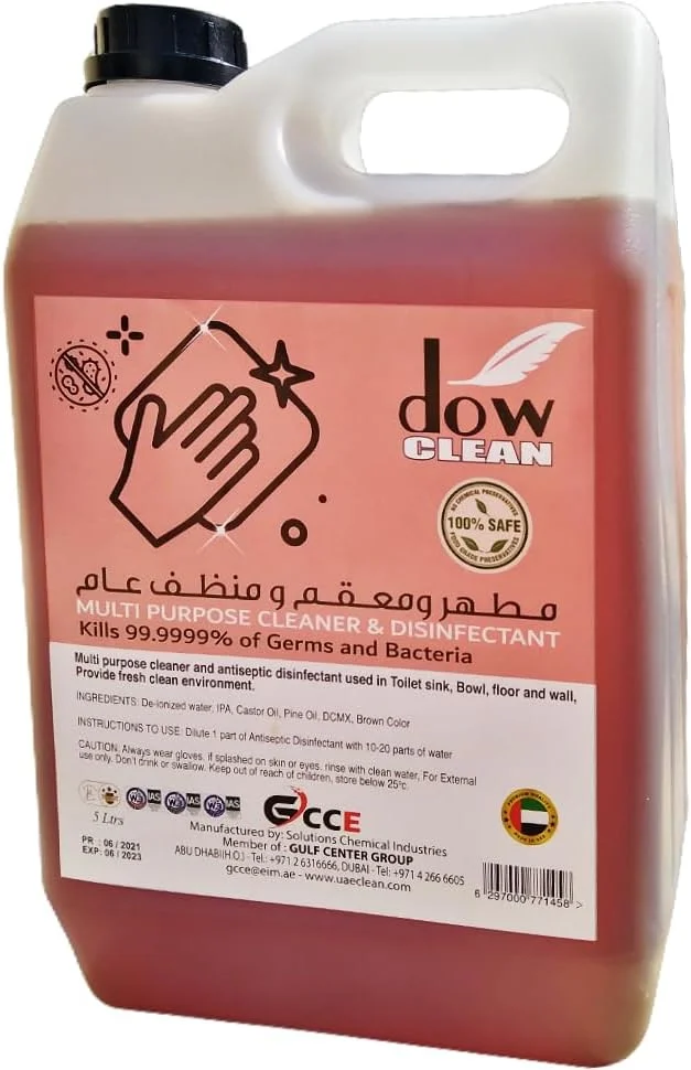 مایع تمیز کننده و ضد عفونی کننده چند منظوره DOW، 4 عدد 5 لیتری