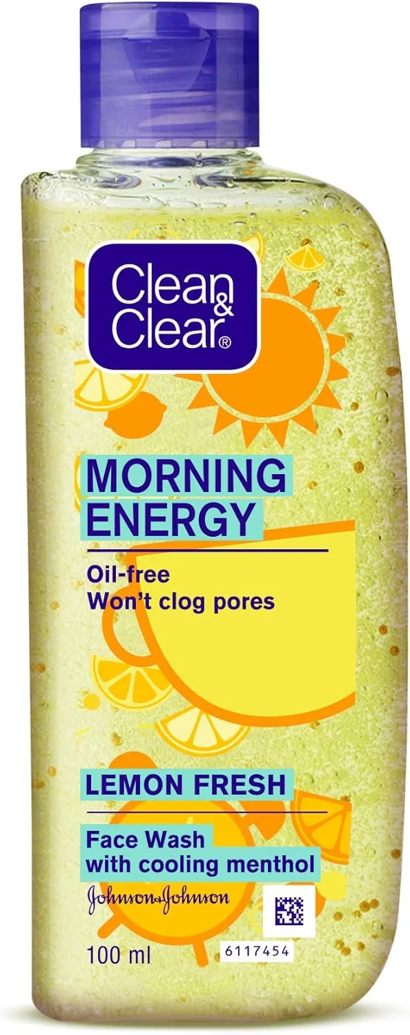 شوینده صورت انرژی صبحگاهی لیمو کلین اند کلیر، زرد، 100 میلی لیتر