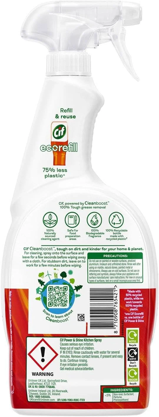 اسپری پاک کننده چربی و درخشان کننده سطوح آشپزخانه سیف، حجم 700 میلی لیتر