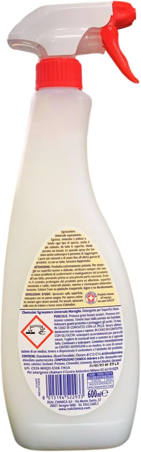 چربی زدای جهانی شانته کلیر، فوق العاده قدرتمند، رایحه صابون مارسی، بسته چندتایی (6 بطری 600 میلی لیتری، کامل)