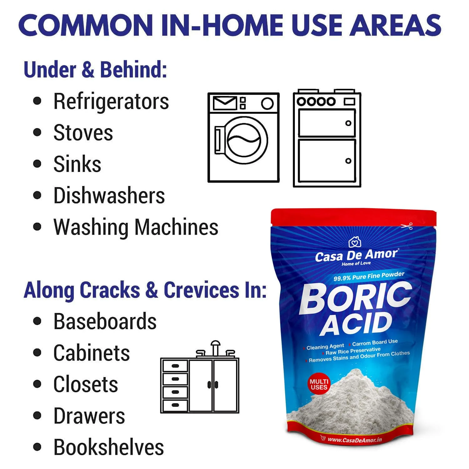 پودر اسید بوریک چند منظوره کاسا د آمور با خلوص 99.9% - بسیار موثر برای صفحه کرم، نگهدارنده برنج، چند منظوره، بدون آب (900 گرم) پودر اسید بوریک چند منظوره کاسا د آمور با خلوص 99.9% - بسیار موثر برای صفحه کرم، نگهدارنده برنج، چند منظوره، بدون آب (900 گرم)