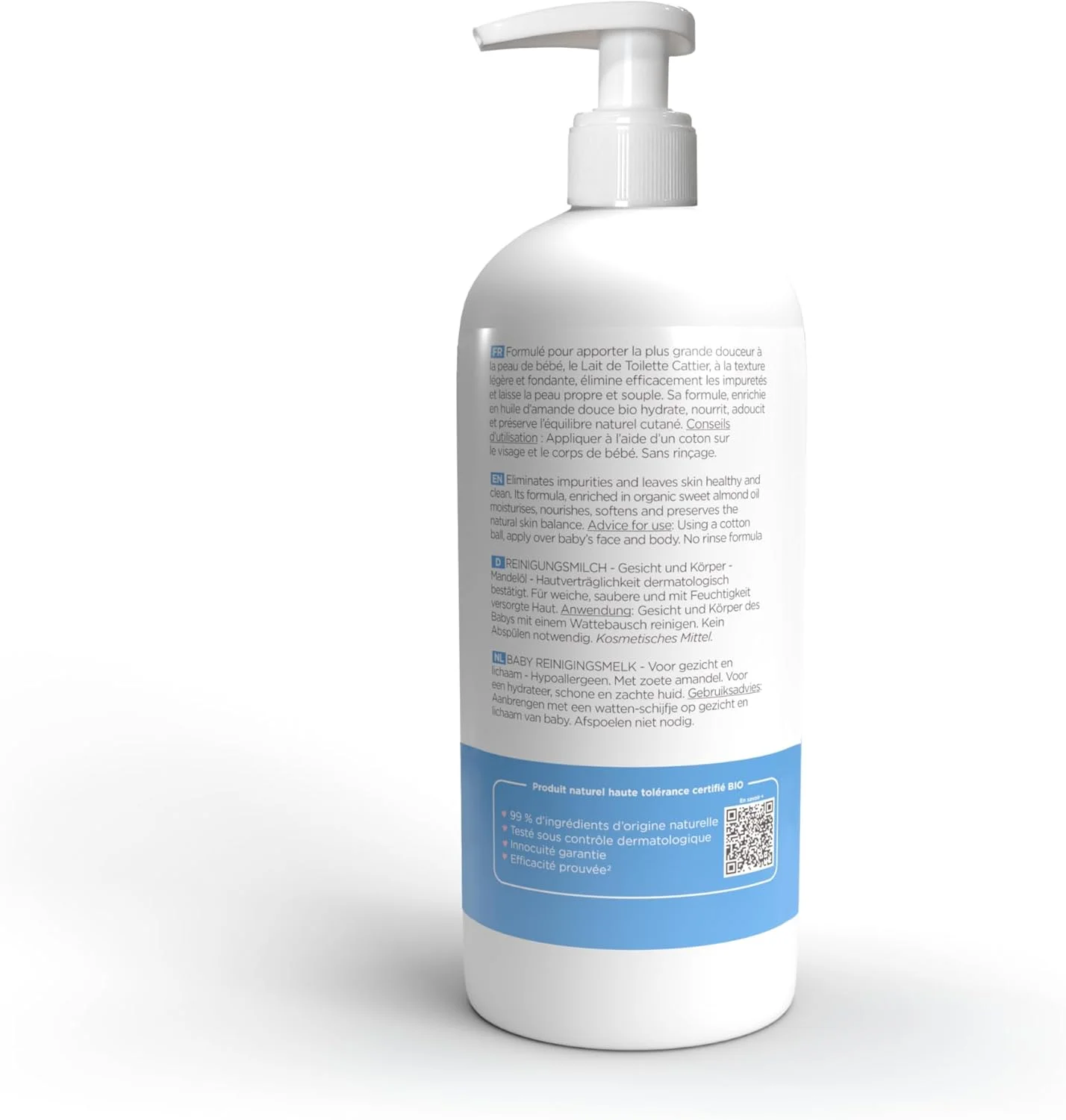 شیر پاک کننده ملایم کودک هیپوآلرژیک Cattier، 500 میلی لیتر شیر پاک کننده ملایم کودک هیپوآلرژیک Cattier، 500 میلی لیتر