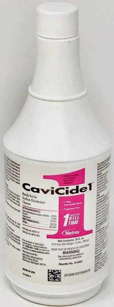 محلول ضدعفونی کننده سطوح CaviCide، اسپری ماشه ای 710 میلی لیتر، سفید، 13-1024