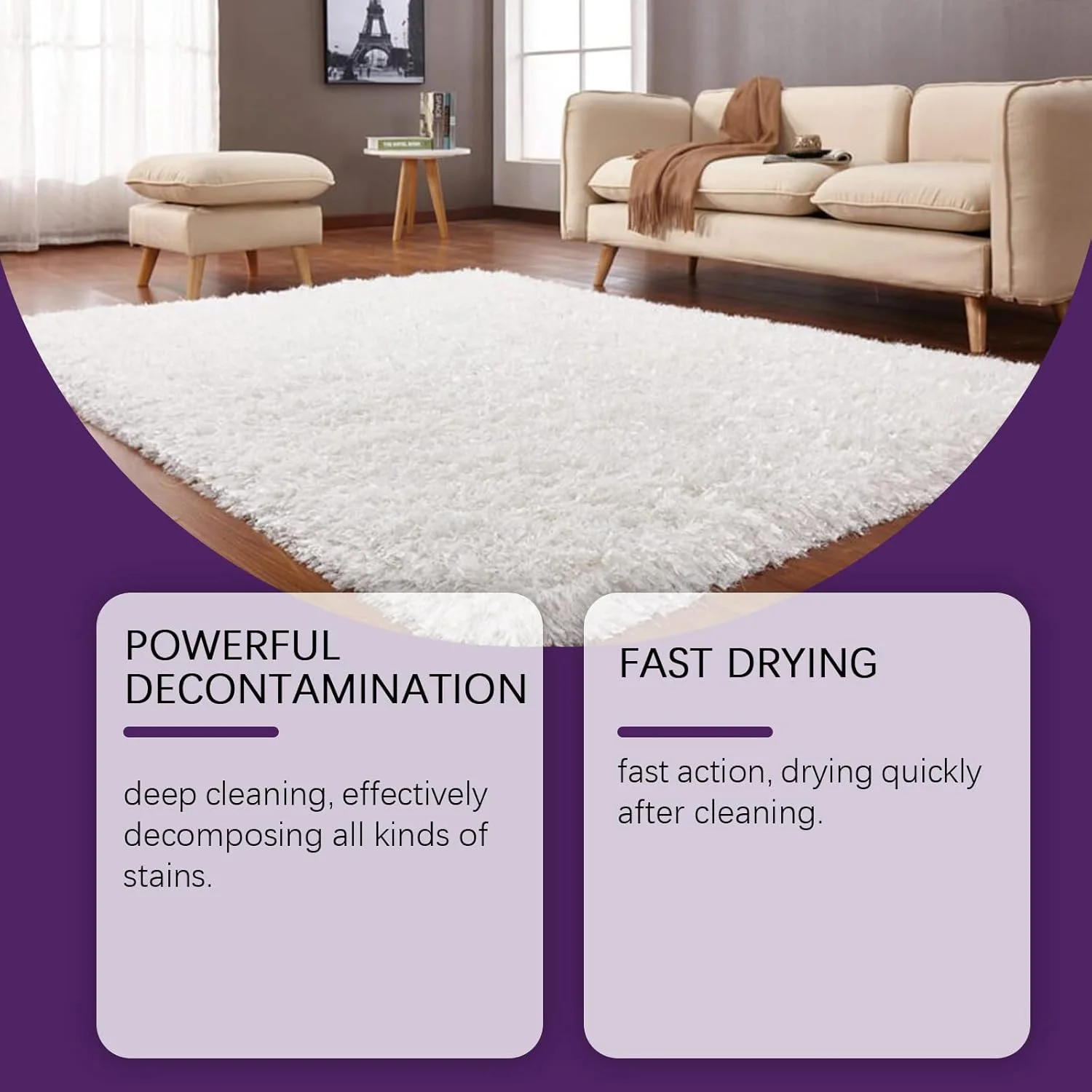 محلول تمیز کننده فرش و مبلمان - 120 میلی لیتر پاک کننده روزانه خانگی به همراه حوله اشانتیون، موثر بر لکه های روغن و کثیفی محلول تمیز کننده فرش و مبلمان - 120 میلی لیتر پاک کننده روزانه خانگی به همراه حوله اشانتیون، موثر بر لکه های روغن و کثیفی