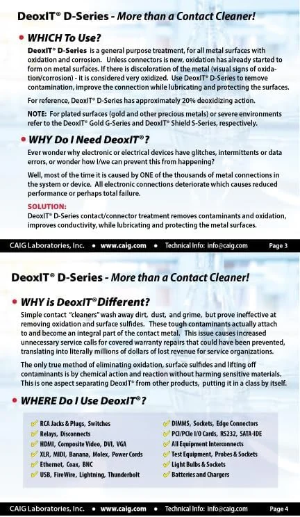 اسپری CAIG LABORATORIES DeoxIT DN5، محلول 5%، 163 گرم اسپری CAIG LABORATORIES DeoxIT DN5، محلول 5%، 163 گرم