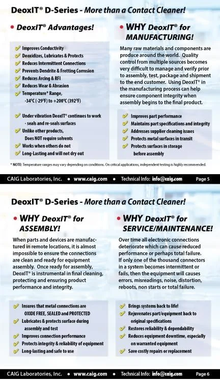 اسپری CAIG LABORATORIES DeoxIT DN5، محلول 5%، 163 گرم اسپری CAIG LABORATORIES DeoxIT DN5، محلول 5%، 163 گرم