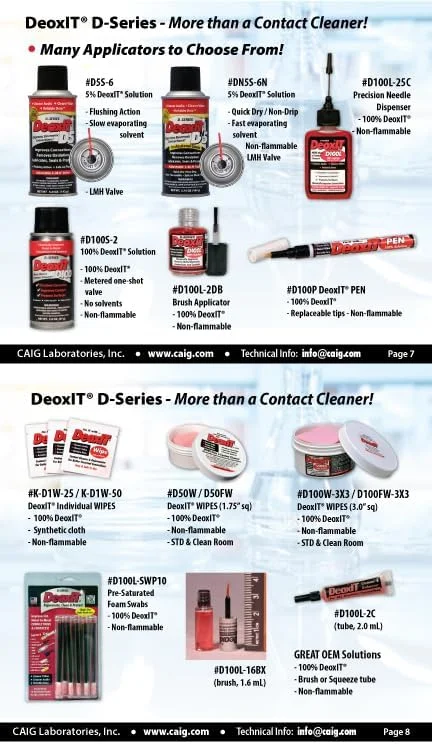 محلول تمیز کننده DeOxit آزمایشگاه های CAIG LABORATORIES، اسپری 5%، 5 اونس