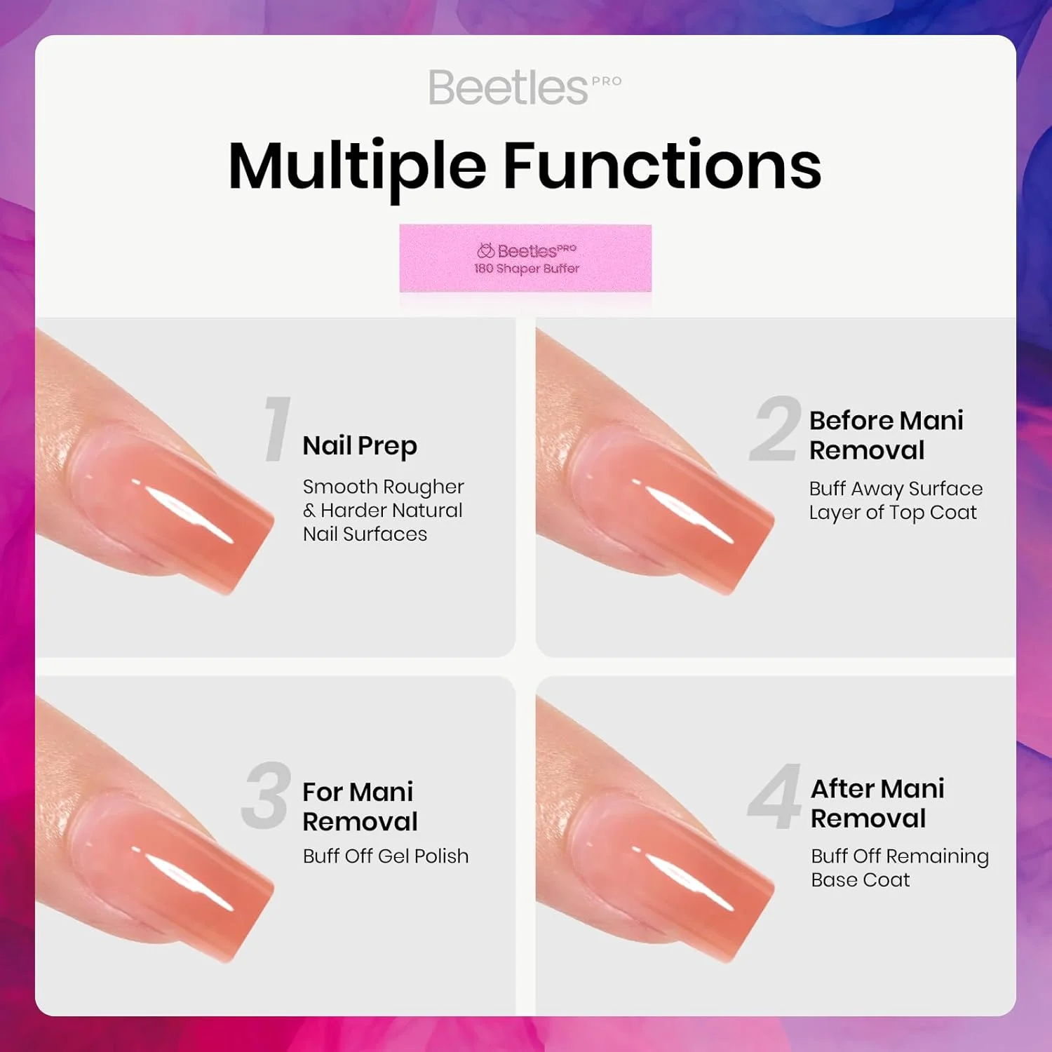 سوهان بافر حرفه ای Beetles مدل PBF002US سوهان بافر حرفه ای Beetles مدل PBF002US