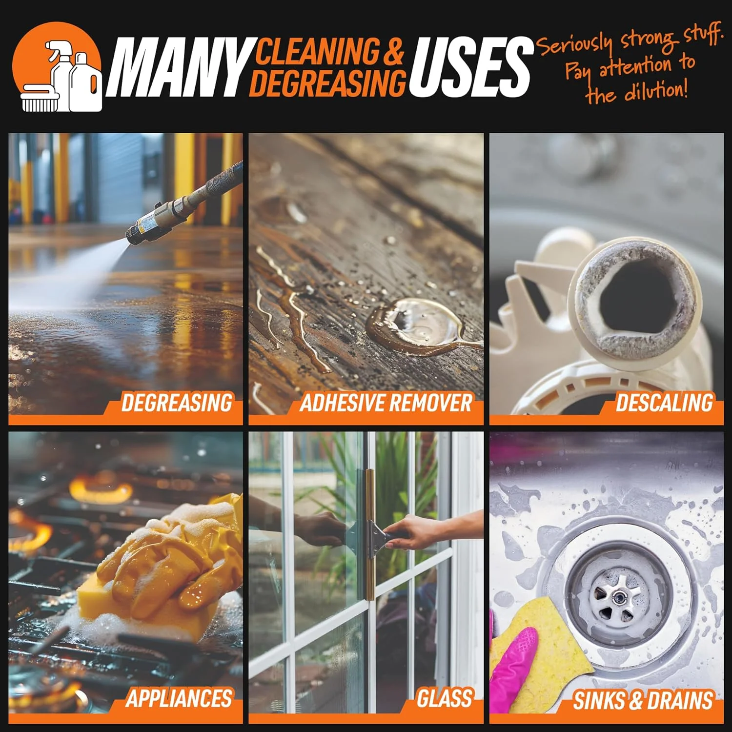 سرکه غلیظ 50% Calyptus | بالاترین عملکرد (12.5 برابر قدرت) | سرکه خالص | قدرت پویا | کنسانتره پاک کننده خانگی، فضای باز، صنعتی | 95 لیتر می سازد | ساخت آمریکا | 7.5 لیتر سرکه غلیظ 50% Calyptus | بالاترین عملکرد (12.5 برابر قدرت) | سرکه خالص | قدرت پویا | کنسانتره پاک کننده خانگی، فضای باز، صنعتی | 95 لیتر می سازد | ساخت آمریکا | 7.5 لیتر