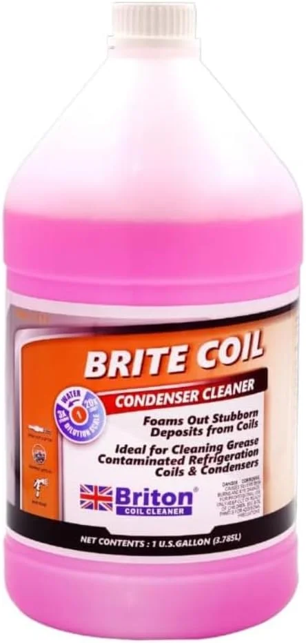 مایع شستشوی کویل کندانسور بریتون برایتون کویل | بهترین پاک کننده کویل HVAC حجم 3.785 لیتر مایع شستشوی کویل کندانسور بریتون برایتون کویل | بهترین پاک کننده کویل HVAC حجم 3.785 لیتر