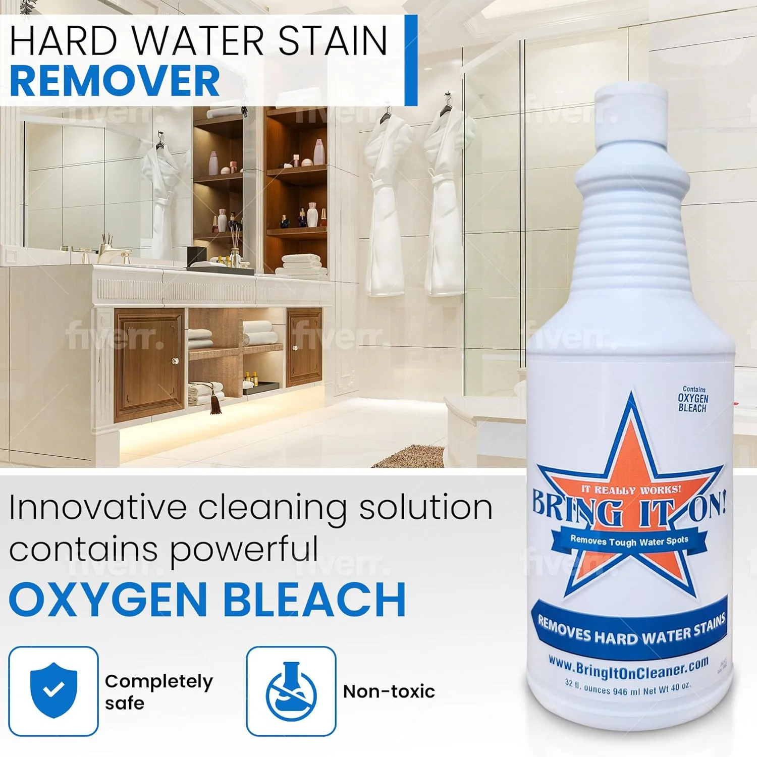 مجموعه های تمیز کننده Bring It On، تمیز کننده 946 میلی لیتری و درزگیر محافظ شیلد 473 میلی لیتری، 2 مجموعه کامل