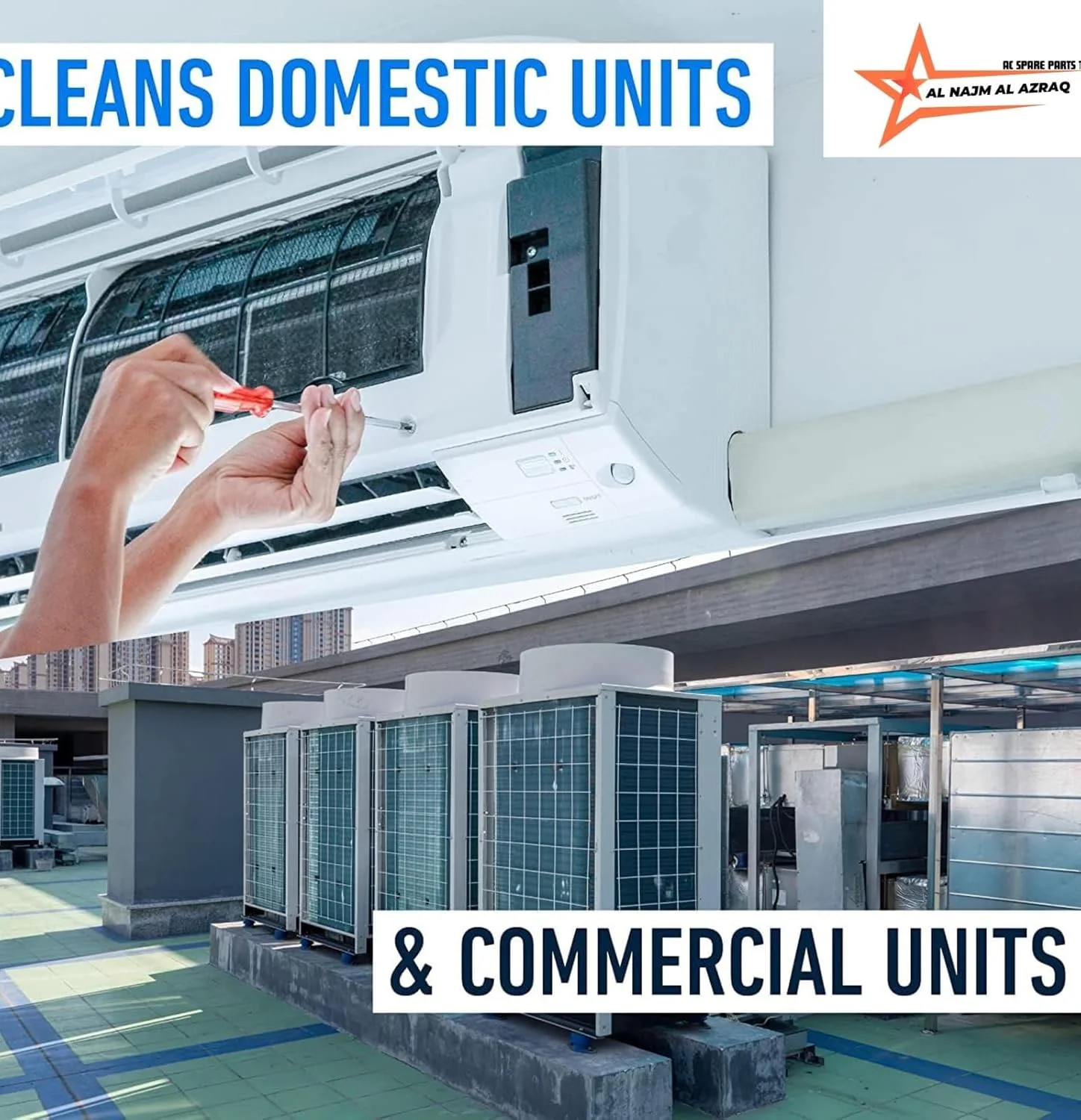 مایع تمیز کننده کویل A/C برایت برای واحدهای تهویه مطبوع، درجه حرفه ای سنگین، 4 لیتر