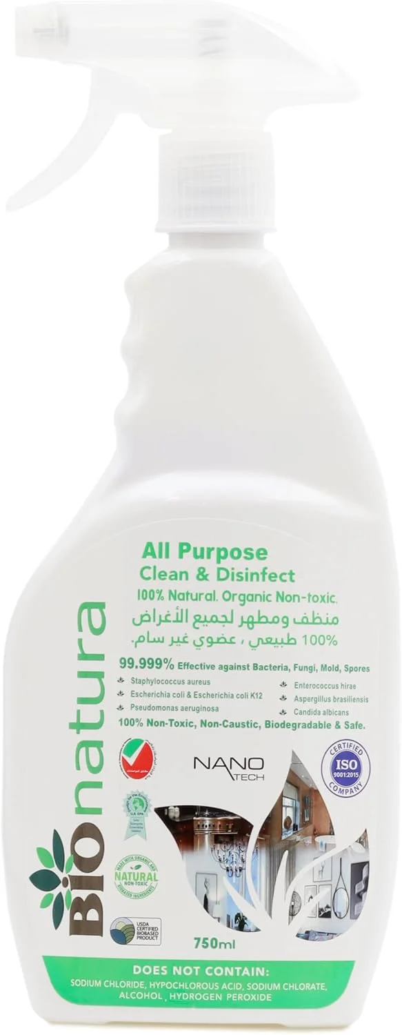 مایع تمیز کننده و ضد عفونی کننده همه منظوره ارگانیک بایونت 750 میلی لیتر - ارگانیک، غیر سمی، تمیز کننده طبیعی همه منظوره، تمیز کننده سطوح، تمیز کننده چند منظوره، تجزیه پذیر، ایمن برای آشپزخانه، حمام و موارد دیگر مایع تمیز کننده و ضد عفونی کننده همه منظوره ارگانیک بایونت 750 میلی لیتر - ارگانیک، غیر سمی، تمیز کننده طبیعی همه منظوره، تمیز کننده سطوح، تمیز کننده چند منظوره، تجزیه پذیر، ایمن برای آشپزخانه، حمام و موارد دیگر