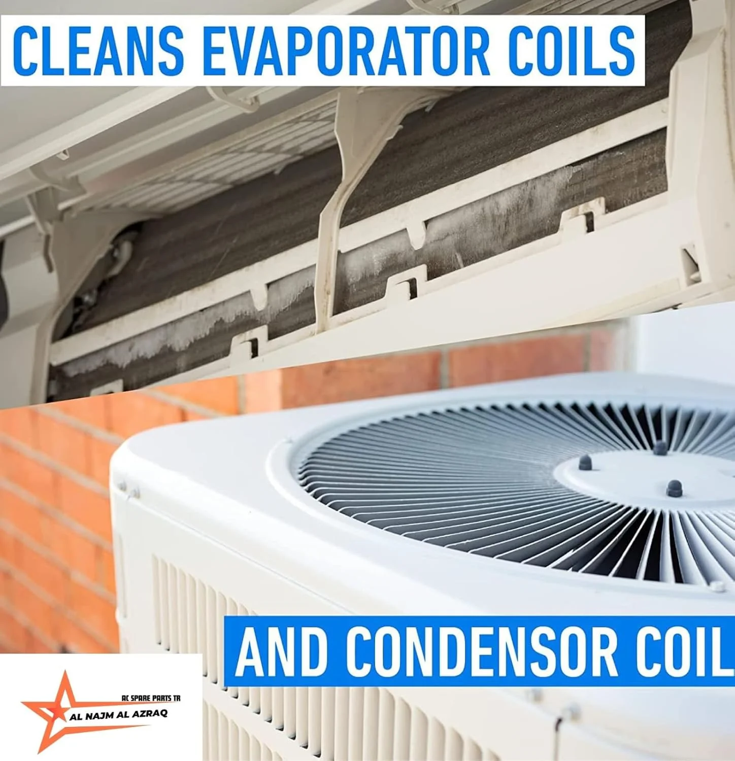 مایع تمیز کننده کویل A/C برایت برای واحدهای تهویه مطبوع، درجه حرفه ای سنگین، 4 لیتر