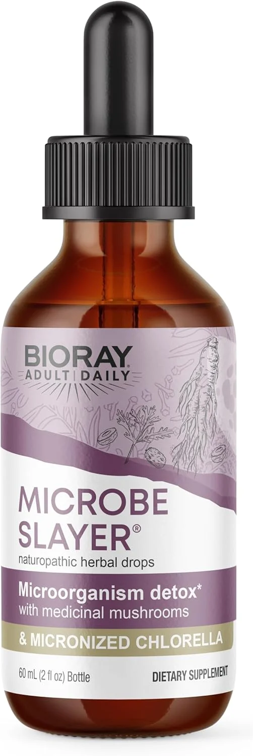 Bioray Inc, Microbe Slayer، سم زدایی میکروارگانیسم ها، بدون الکل، 2 fl oz (60 ml) Bioray Inc, Microbe Slayer، سم زدایی میکروارگانیسم ها، بدون الکل، 2 fl oz (60 ml)