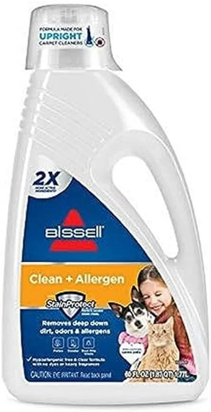 مایع شوینده فرش و مبل BISSELL 2X Allergen Cleansing، حجم 1.77 لیتر، مدل 89Q5A مایع شوینده فرش و مبل BISSELL 2X Allergen Cleansing، حجم 1.77 لیتر، مدل 89Q5A