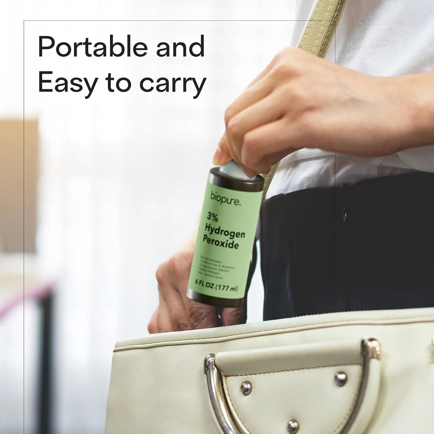 اسپری پراکسید هیدروژن Biopure، 177 میلی لیتر - بطری اسپری غیرآئروسل مناسب با 3% پراکسید هیدروژن | پراکسید هیدروژن 3% ضد عفونی کننده موضعی کمک های اولیه برای بریدگی ها و ساییدگی های جزئی (177 میلی لیتر) اسپری پراکسید هیدروژن Biopure، 177 میلی لیتر - بطری اسپری غیرآئروسل مناسب با 3% پراکسید هیدروژن | پراکسید هیدروژن 3% ضد عفونی کننده موضعی کمک های اولیه برای بریدگی ها و ساییدگی های جزئی (177 میلی لیتر)