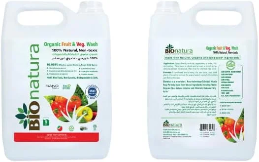 مایع شستشوی میوه و سبزیجات ارگانیک BioNatura | پاک کننده طبیعی محصولات | از بین برنده آفت کش ها، موم ها و آلودگی ها | ایمن برای مواد غذایی، گیاهی، غیر سمی | بدون مواد شیمیایی، بدون باقیمانده | ایمن برای تمام محصولات تازه مایع شستشوی میوه و سبزیجات ارگانیک BioNatura | پاک کننده طبیعی محصولات | از بین برنده آفت کش ها، موم ها و آلودگی ها | ایمن برای مواد غذایی، گیاهی، غیر سمی | بدون مواد شیمیایی، بدون باقیمانده | ایمن برای تمام محصولات تازه
