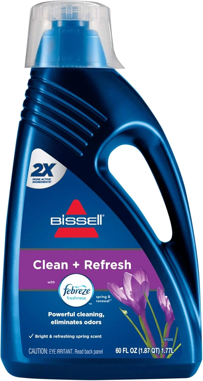 مایع تمیز کننده عمیق و طراوت بخش فرش و مبل بیسل مدل DeepClean + Refresh با رایحه Febreze Spring & Renewal، 1774 میلی لیتر (60 اونس) مایع تمیز کننده عمیق و طراوت بخش فرش و مبل بیسل مدل DeepClean + Refresh با رایحه Febreze Spring & Renewal، 1774 میلی لیتر (60 اونس)
