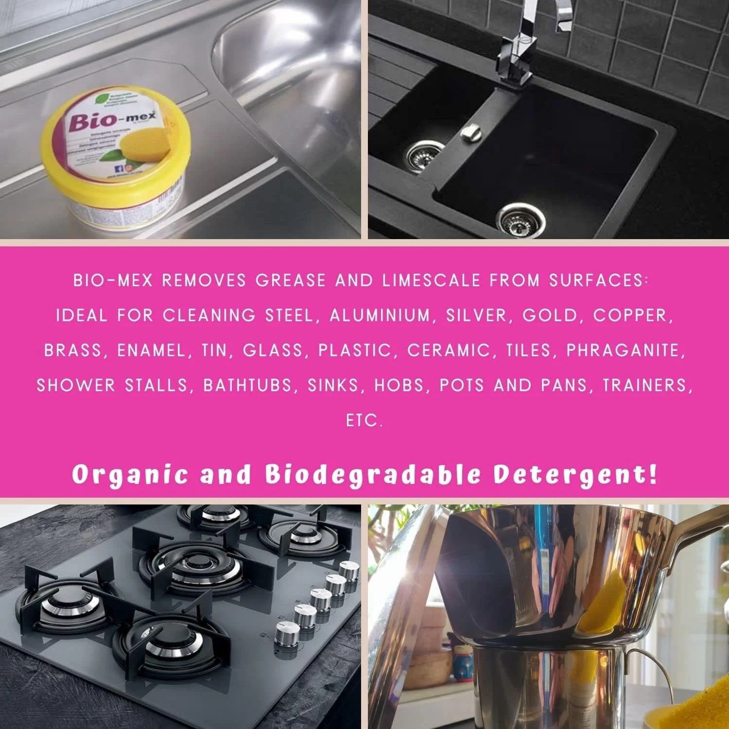 پاک کننده چند منظوره سطوح بایومکس به همراه اسفنج