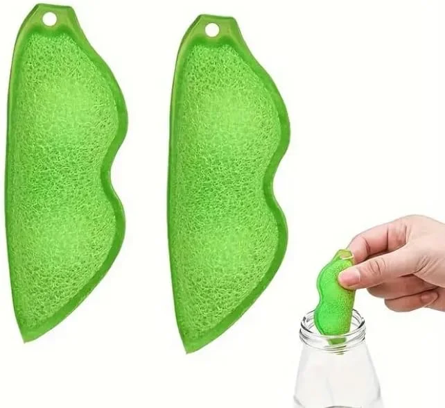 پاک کننده بطری Bean - بسته 2 عددی SpongePods/Magicbeans | پاک کننده نهایی بطری آب و شیکر پروتئین | تمیز کردن آسان برای بطری های درخشان پاک کننده بطری Bean - بسته 2 عددی SpongePods/Magicbeans | پاک کننده نهایی بطری آب و شیکر پروتئین | تمیز کردن آسان برای بطری های درخشان