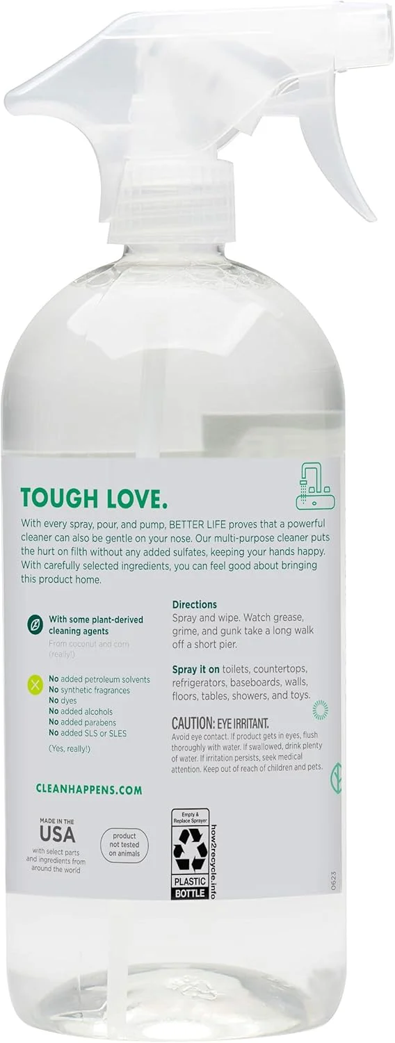 مایع پاک کننده چند منظوره طبیعی Better Life (۹۴۶ میلی لیتر) مایع پاک کننده چند منظوره طبیعی Better Life (۹۴۶ میلی لیتر)