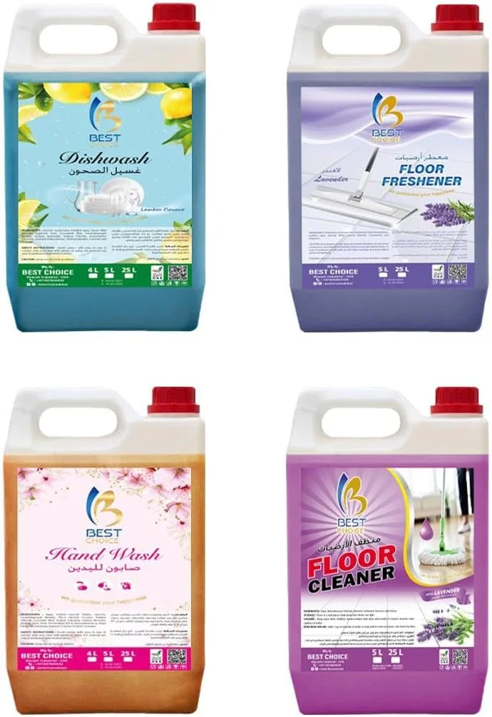 پک بهداشت خانگی 5 لیتری بهترین انتخاب – مایع ظرفشویی، مایع دستشویی، مایع کف شوی اسطوخودوس و خوشبو کننده کف اسطوخودوس | پاک کنندگی و رایحه قوی برای آشپزخانه، دست ها و کف ها | بسته اقتصادی پک بهداشت خانگی 5 لیتری بهترین انتخاب – مایع ظرفشویی، مایع دستشویی، مایع کف شوی اسطوخودوس و خوشبو کننده کف اسطوخودوس | پاک کنندگی و رایحه قوی برای آشپزخانه، دست ها و کف ها | بسته اقتصادی