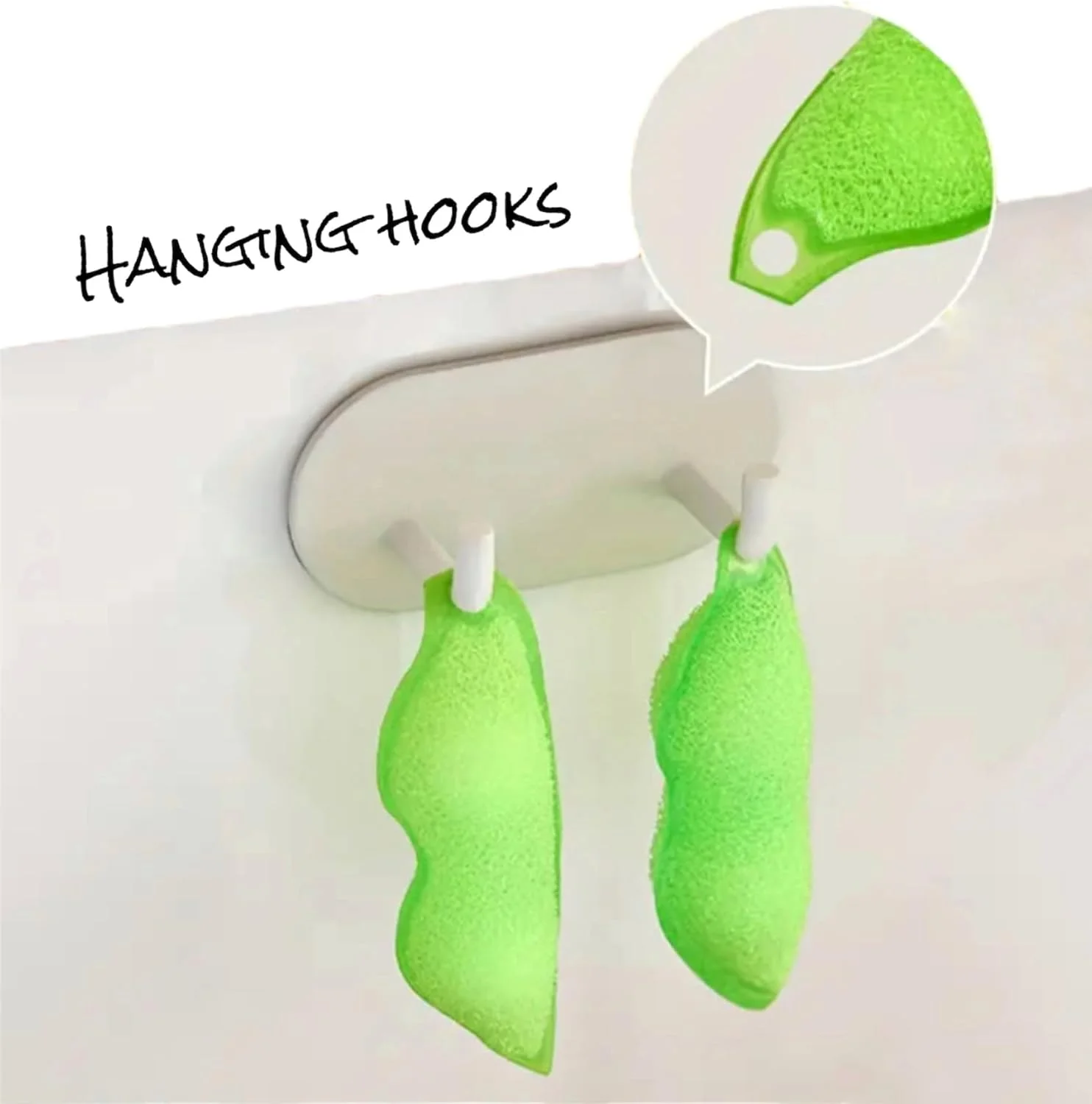 پاک کننده بطری Bean - بسته 2 عددی SpongePods/Magicbeans | پاک کننده نهایی بطری آب و شیکر پروتئین | تمیز کردن آسان برای بطری های درخشان