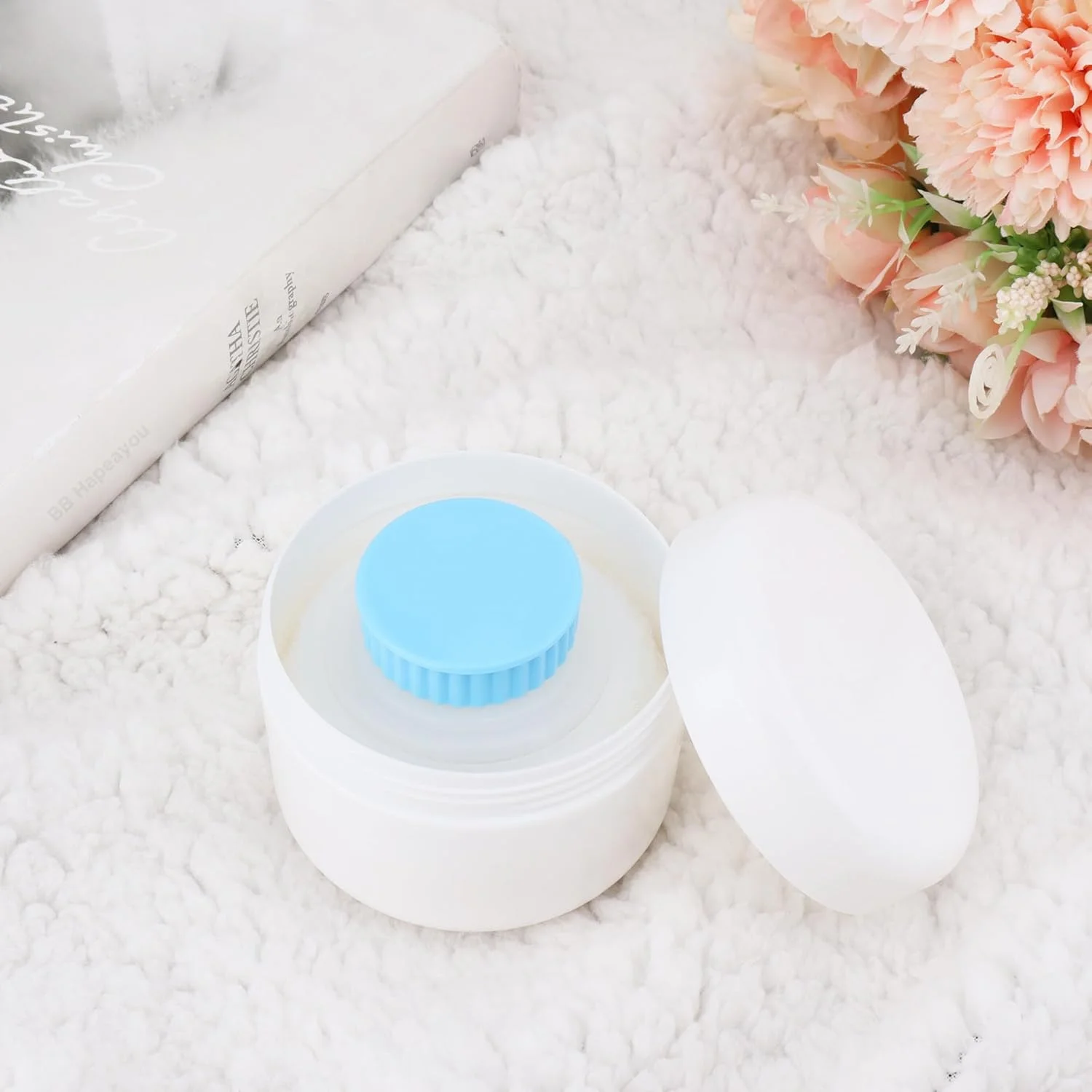 پودر پاک کننده شن بدن BB Hapeayou به همراه جعبه نگهداری مناسب برای تعطیلات خانوادگی تابستانی/کمپینگ پودر پاک کننده شن بدن BB Hapeayou به همراه جعبه نگهداری مناسب برای تعطیلات خانوادگی تابستانی/کمپینگ