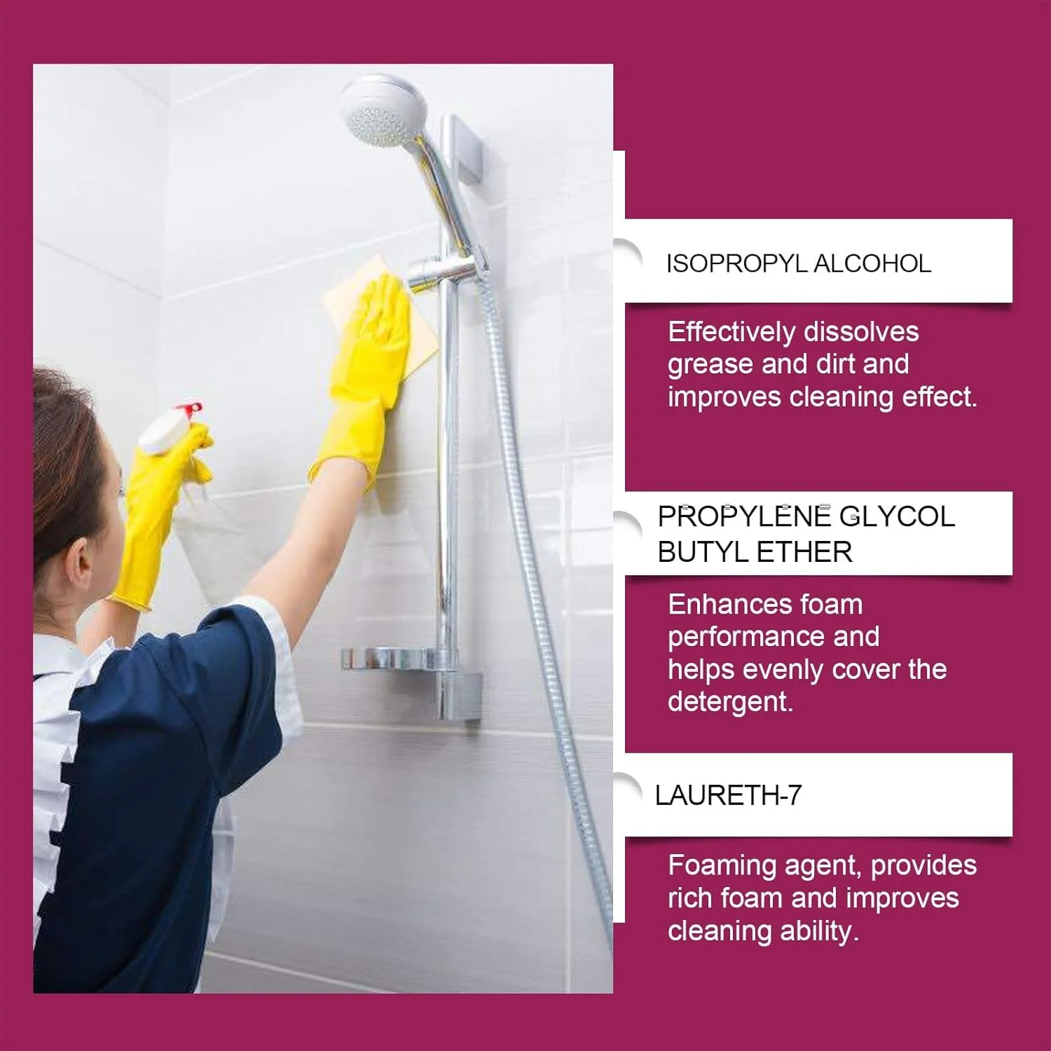 محلول رسوب زدای 60 میلی لیتری حمام، اسپری پاک کننده قوی برای توالت، دیوار، سینک، وان و کاشی حمام برای جلوگیری از رسوبات جدید آهکی محلول رسوب زدای 60 میلی لیتری حمام، اسپری پاک کننده قوی برای توالت، دیوار، سینک، وان و کاشی حمام برای جلوگیری از رسوبات جدید آهکی