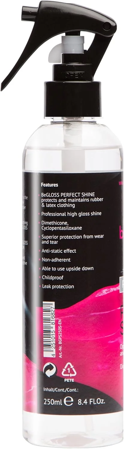 اسپری براق کننده ممتاز beGLOSS Perfect Shine برای لاتکس براق 250 میلی لیتر شفاف اسپری براق کننده ممتاز beGLOSS Perfect Shine برای لاتکس براق 250 میلی لیتر شفاف