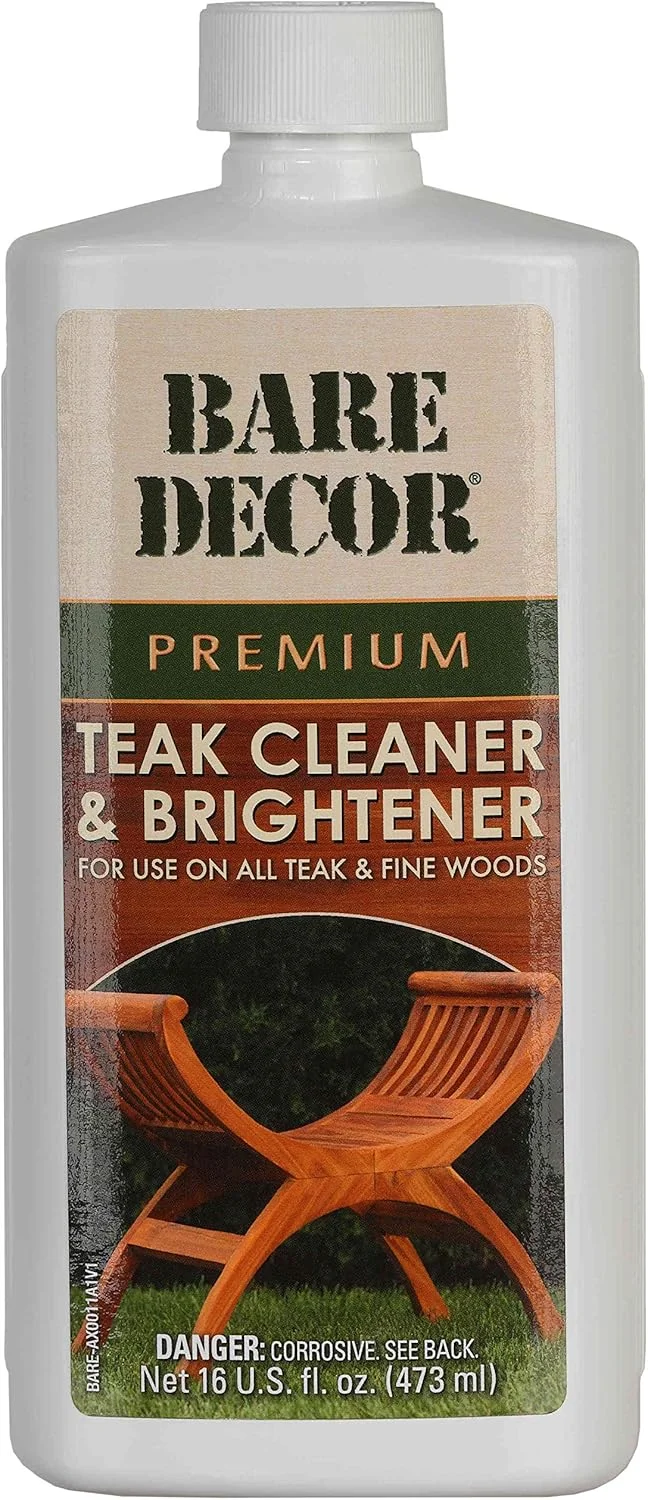 محلول پاک کننده چوب ساج ممتاز Bare Decor برای مصارف خانگی و دریایی، 473 میلی لیتر