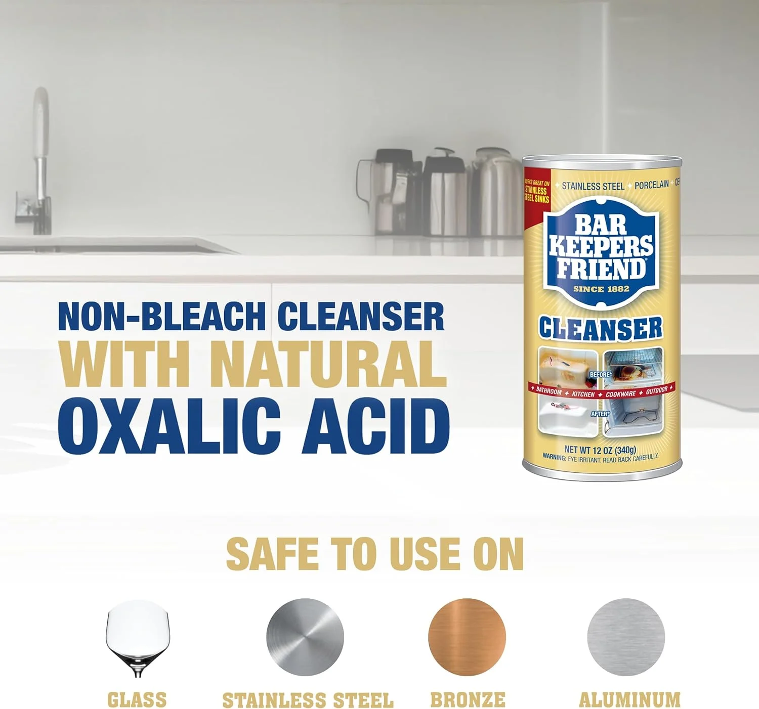 پودر پاک کننده بار کیپرز فرند، 340 گرم - پاک کننده چند منظوره و لکه بر - مناسب برای حمام، آشپزخانه و فضای باز - برای استیل ضد زنگ، آلومینیوم، برنج، سرامیک، چینی، برنز و موارد دیگر (بسته 2 عددی) پودر پاک کننده بار کیپرز فرند، 340 گرم - پاک کننده چند منظوره و لکه بر - مناسب برای حمام، آشپزخانه و فضای باز - برای استیل ضد زنگ، آلومینیوم، برنج، سرامیک، چینی، برنز و موارد دیگر (بسته 2 عددی)