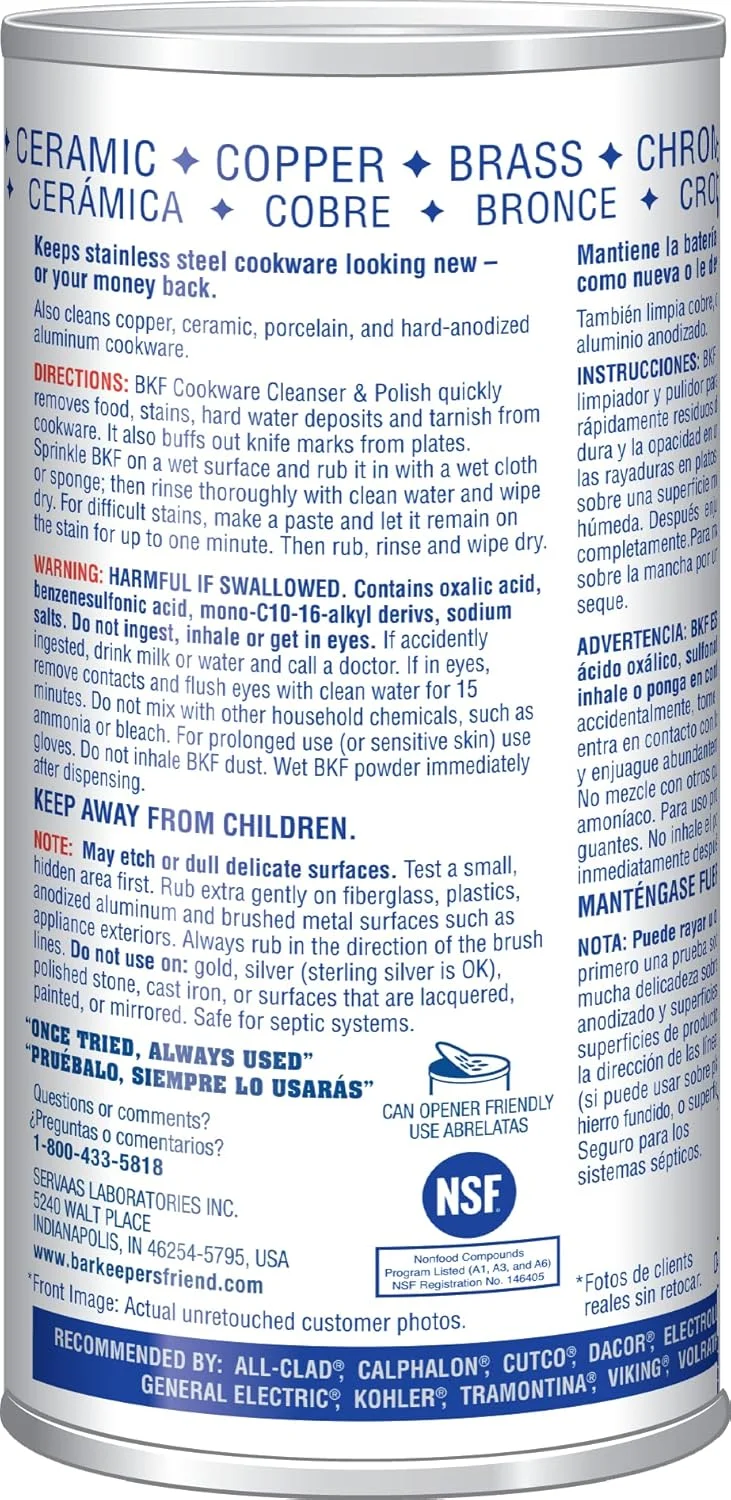 پاک کننده و پولیش ظروف آشپزی Bar Keepers Friend، قوطی 340 گرمی