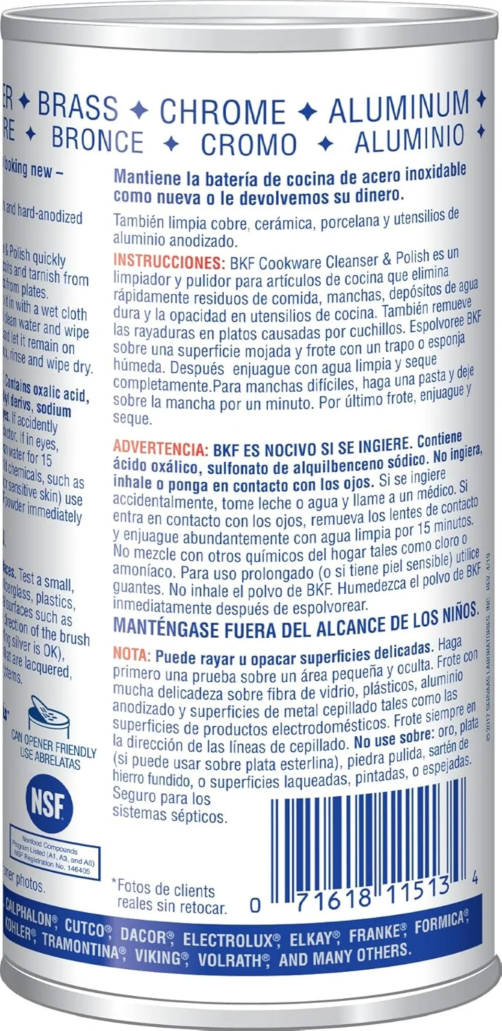 پاک کننده و پولیش ظروف آشپزی Bar Keepers Friend، قوطی 340 گرمی