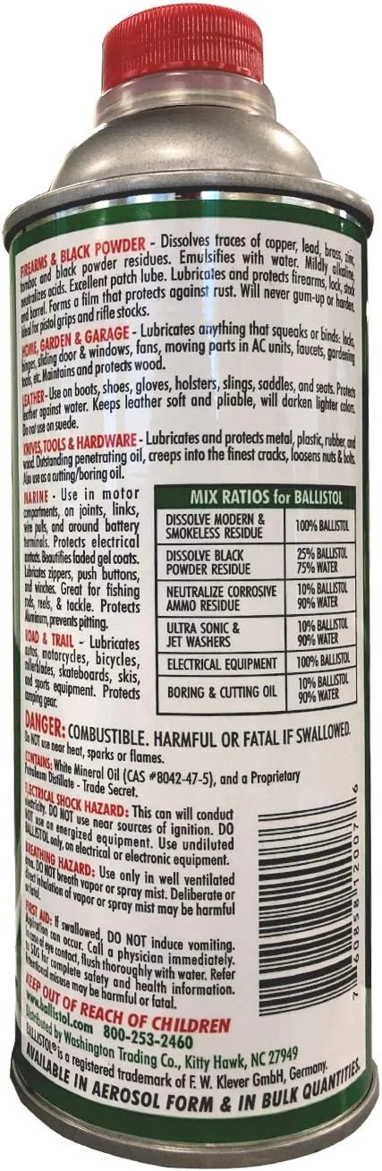 روغن چند منظوره بالیستول، تمیز کننده و محافظ، قوطی 473 میلی لیتری، بسته 2 عددی به همراه 2 عدد اسپری روغن چند منظوره بالیستول، تمیز کننده و محافظ، قوطی 473 میلی لیتری، بسته 2 عددی به همراه 2 عدد اسپری