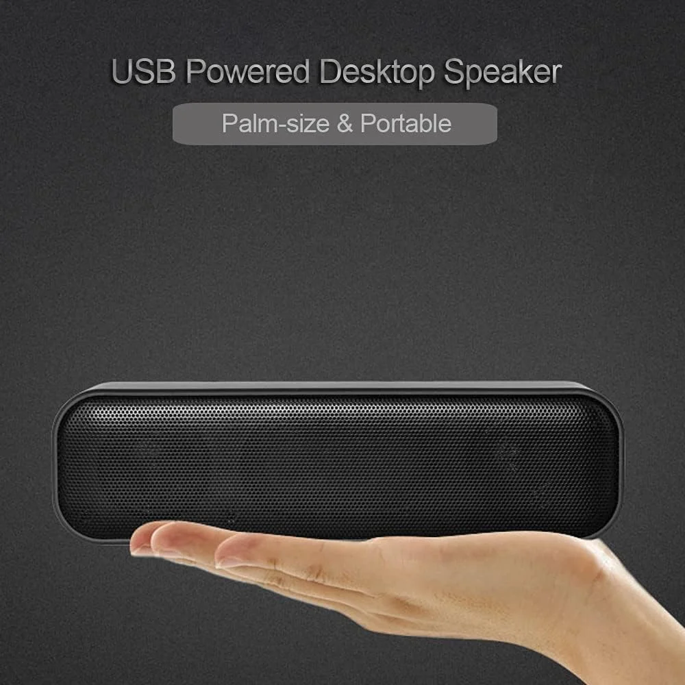 اسپیکر رومیزی ساندبار USB Hingers، جعبه صدای کامپیوتر سیمی برای تلویزیون، لپ تاپ و کامپیوتر رومیزی