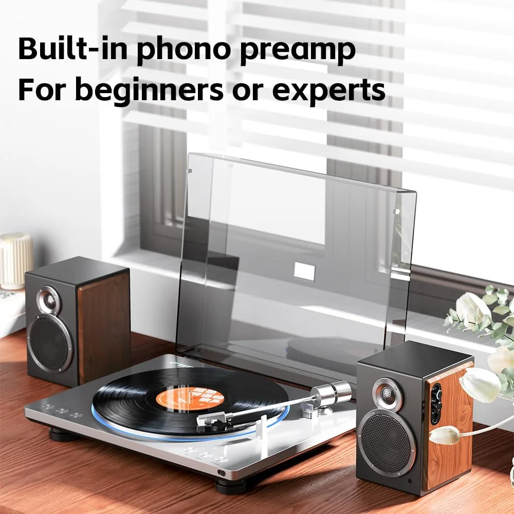 اسپیکر رومیزی Hi-Fi فیو مدل SA1. دارای PEQ 31 باندی، بلوتوث LDAC، خروجی 20W2+5W2، پری امپ فونو، ووفر فیبر چوب، تیوتر آلومینیوم-منیزیم (سفید)