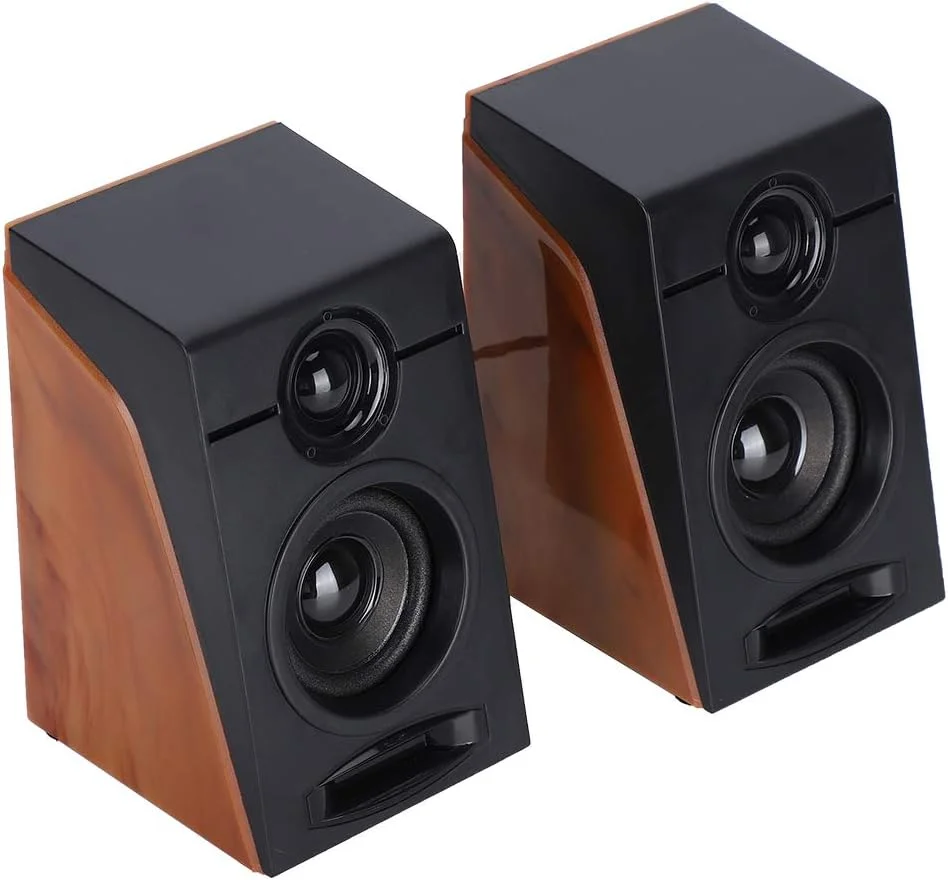 اسپیکر رومیزی مشکی Fasient، اسپیکر باس کلاسیک و شیک برای استفاده خانگی