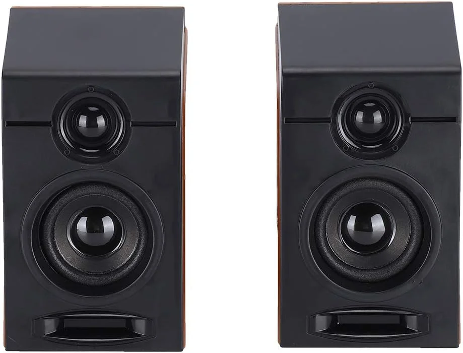 اسپیکر رومیزی مشکی Fasient، اسپیکر باس کلاسیک و شیک برای استفاده خانگی