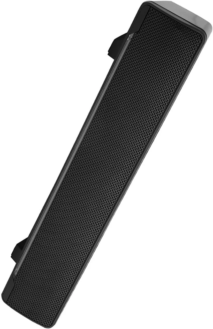 اسپیکر USB سیمی Fabater، موزیک پرقدرت USB Wereem با فناوری باس، جعبه نور برای تلفن های همراه برای کامپیوتر، اسپیکر LED آبی برای لپ تاپ رومیزی (مشکی)