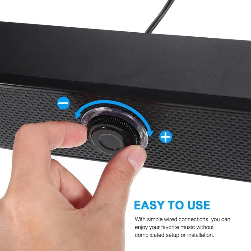 اسپیکر کامپیوتر برای لپ تاپ رومیزی، ورودی بلوتوث و USB، ساندبار با تغذیه USB با صدای استریو و بیس تقویت شده، دکمه تنظیم صدا، برای مانیتور کامپیوتر و لپ تاپ اسپیکر کامپیوتر برای لپ تاپ رومیزی، ورودی بلوتوث و USB، ساندبار با تغذیه USB با صدای استریو و بیس تقویت شده، دکمه تنظیم صدا، برای مانیتور کامپیوتر و لپ تاپ