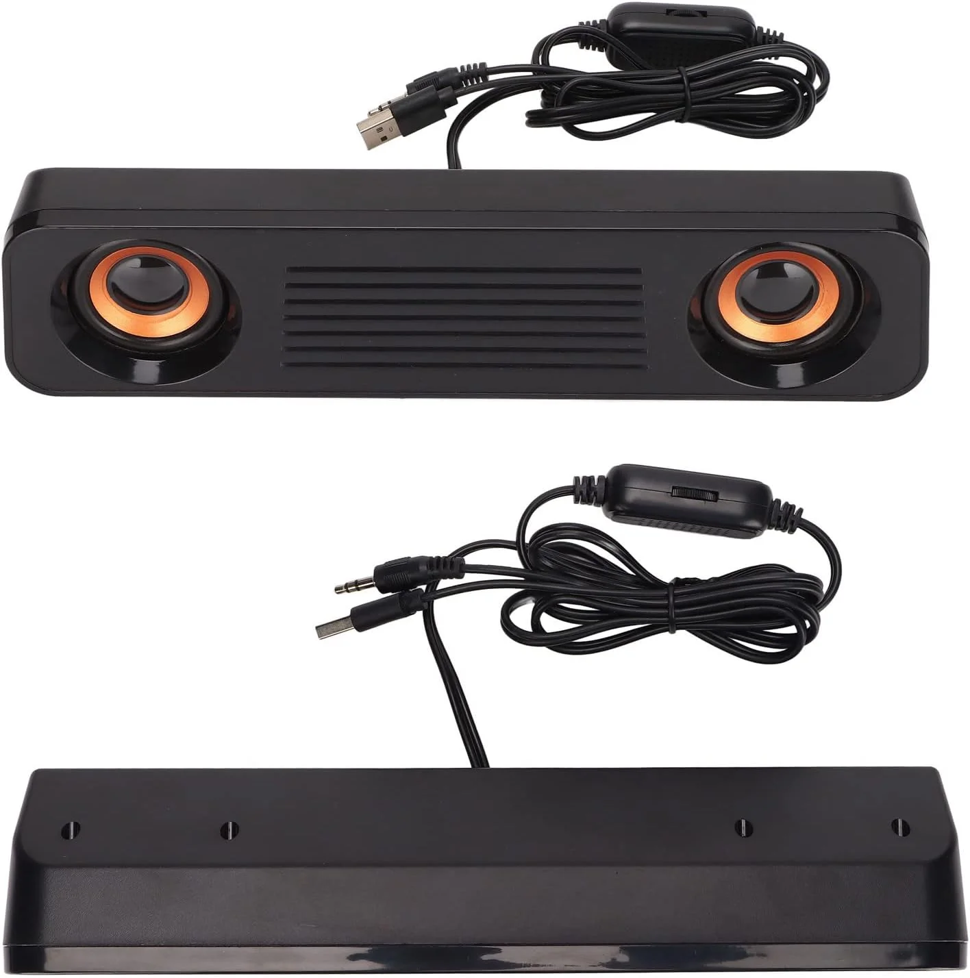 اسپیکر رومیزی استریو سیم دار HiFi ساب ووفر با تغذیه USB برای کامپیوتر و تلویزیون