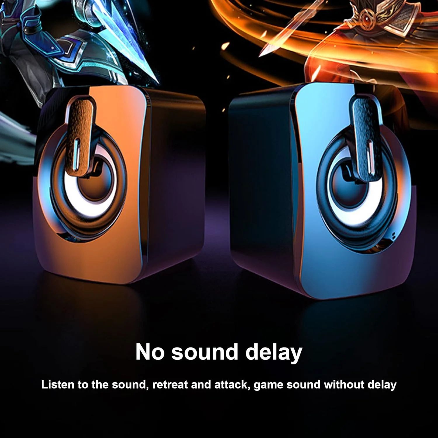 اسپیکر استریو ساب ووفر سیم دار USB صوتی کامپیوتر رومیزی برای لپ تاپ چند رسانه ای